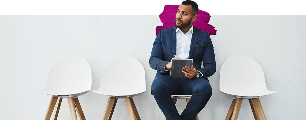 Businessman using a tablet